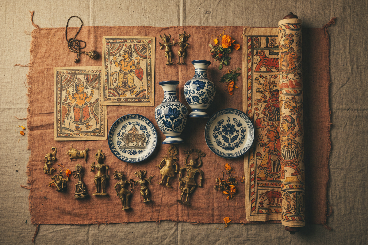 Indian Folk Crafts Vintage