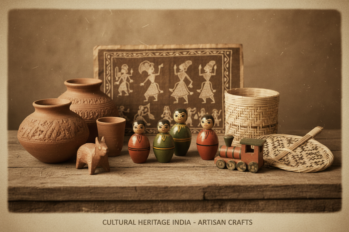 Indian Toys and Pottery Vintage